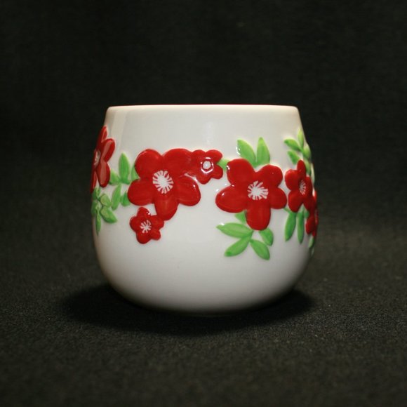 Lot of STARBUCKS 2007 Red and Yellow Flower Coffee Mugs Matching Set(No Returns) - Picture 8 of 16